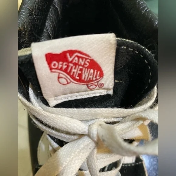 VANS Black HIGH-TOP SKATE SHOES size 9.5 W - Picture 6 of 7